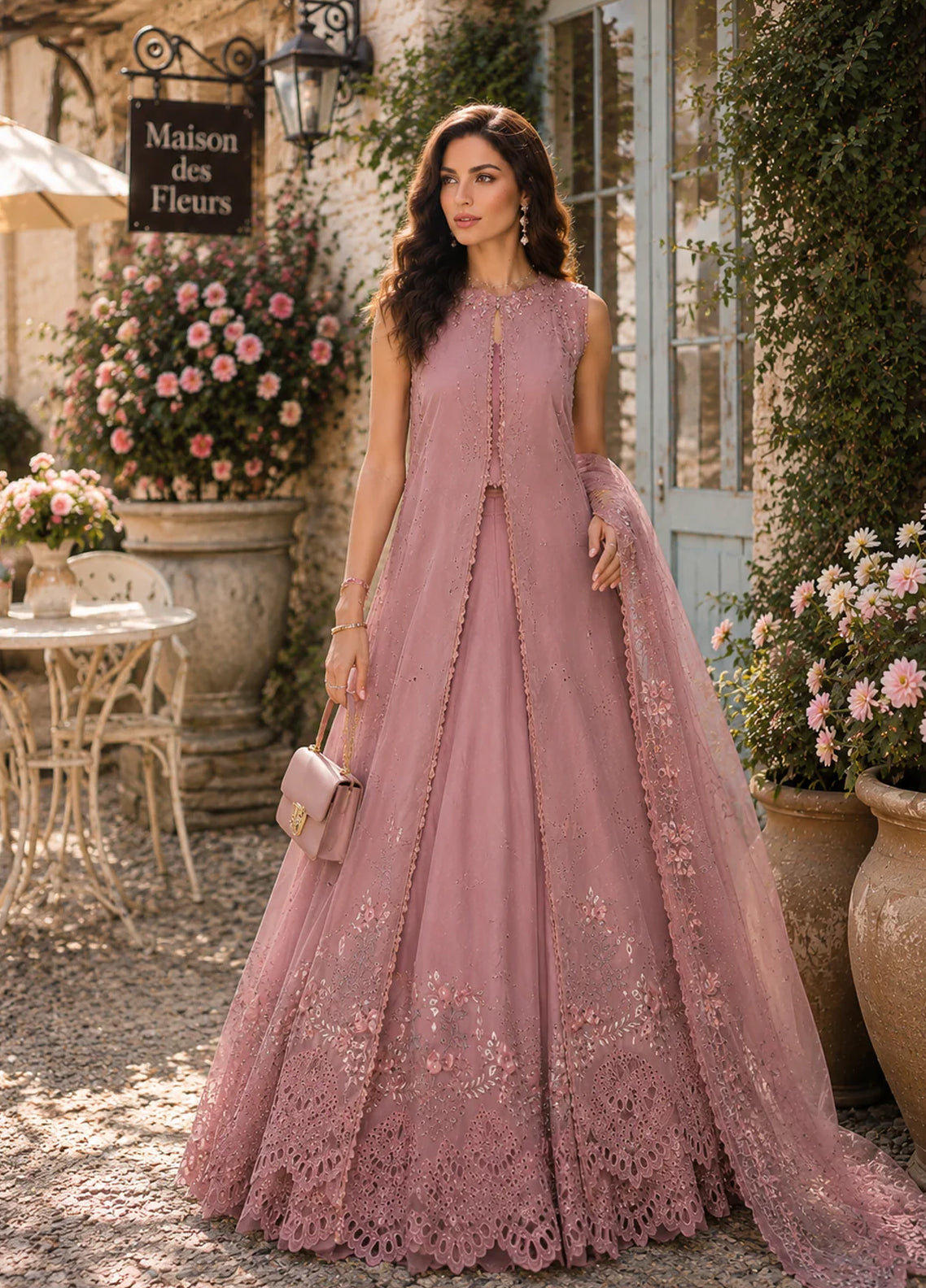 Noor By Saadia Asad Eid Luxury Printskhaas Embroidered Lawn 3 Piece Unstitched Suit NSA26ELPK D-3 ROSE ECLAT Noor By Saadia Asad Eid Luxury Printskhaas Embroidered Lawn 3 Piece Unstitched Suit NSA26ELPK D-3 ROSE ECLAT