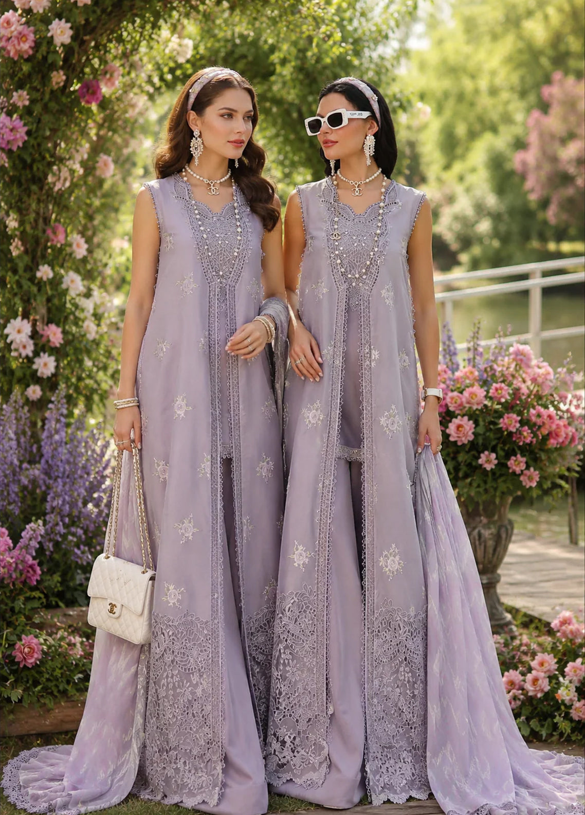 Noor By Saadia Asad Eid Luxury Printskhaas Embroidered Lawn 3 Piece Unstitched Suit NSA26ELPK D-4 LAVENDER LIGHTS Noor By Saadia Asad Eid Luxury Printskhaas Embroidered Lawn 3 Piece Unstitched Suit NSA26ELPK D-4 LAVENDER LIGHTS