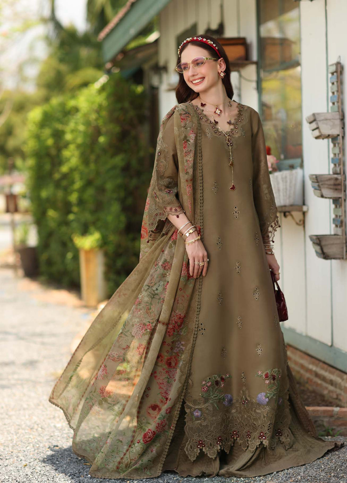 Noor By Saadia Asad Eid Luxury Printskhaas Embroidered Lawn 3 Piece Unstitched Suit NSA26ELPK D-8 MOCHA SIENNA Noor By Saadia Asad Eid Luxury Printskhaas Embroidered Lawn 3 Piece Unstitched Suit NSA26ELPK D-8 MOCHA SIENNA
