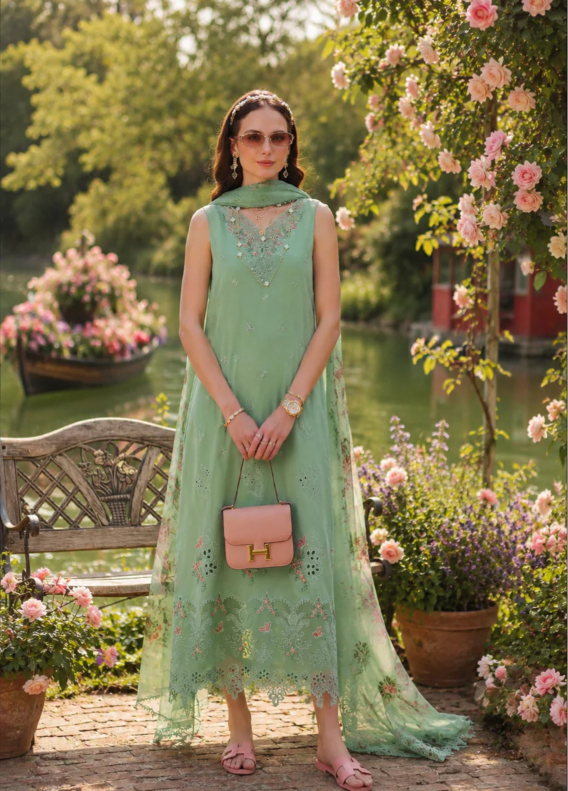 Noor By Saadia Asad Eid Luxury Printskhaas Embroidered Lawn 3 Piece Unstitched Suit NSA26ELPK D-9 AQUA MINTE Noor By Saadia Asad Eid Luxury Printskhaas Embroidered Lawn 3 Piece Unstitched Suit NSA26ELPK D-9 AQUA MINTE