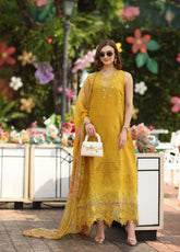 Noor By Saadia Asad Luxury Chikankari Lawn 3 Piece Unstitched Suit NSA26LC D-10