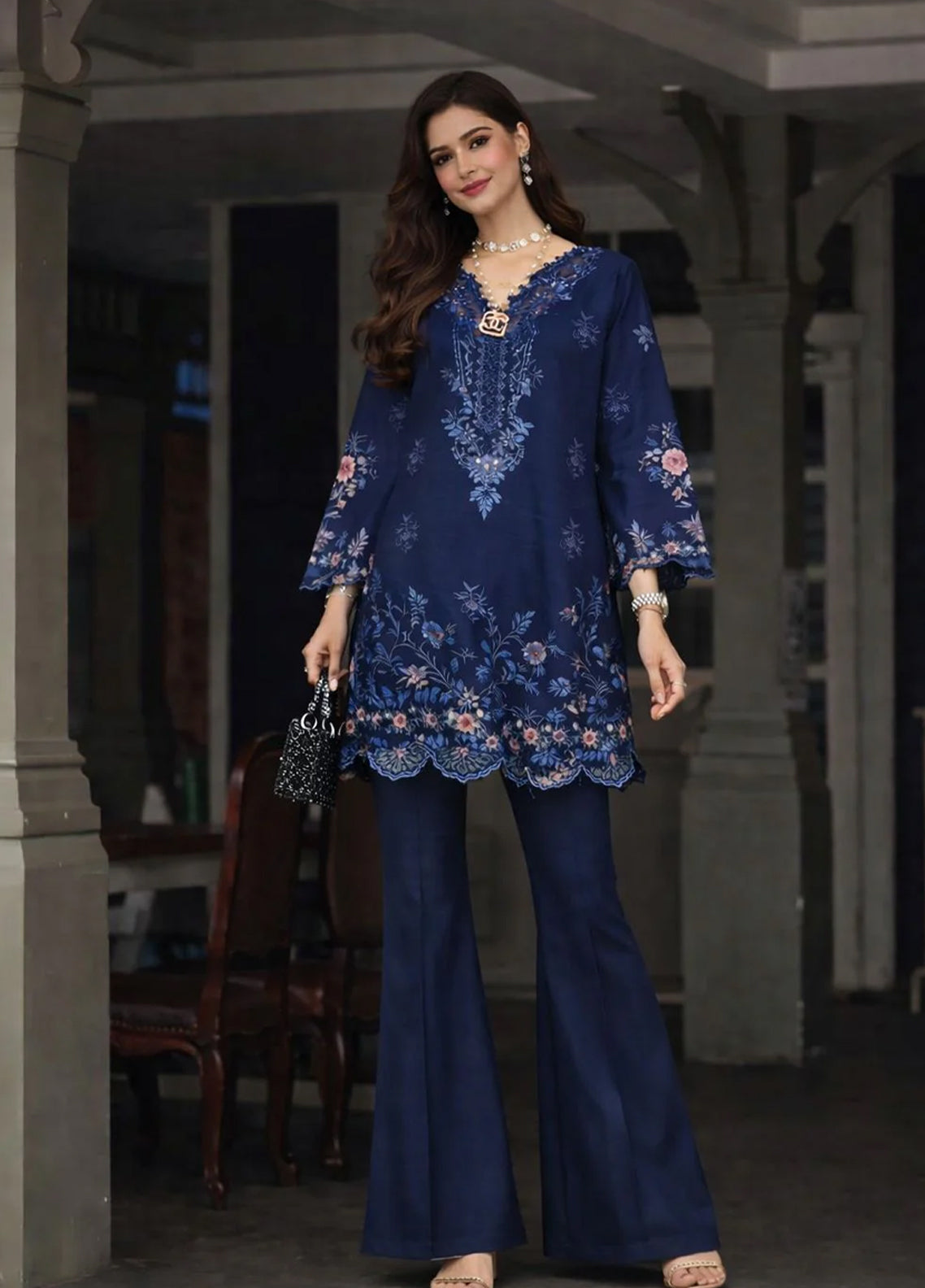 Noor By Saadia Asad Luxury Chikankari Lawn 3 Piece Unstitched Suit NSA26LC D-11 Noor By Saadia Asad Luxury Chikankari Lawn 3 Piece Unstitched Suit NSA26LC D-11