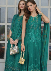 Noor By Saadia Asad Luxury Chikankari Lawn 3 Piece Unstitched Suit NSA26LC D-1