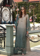 Noor By Saadia Asad Luxury Chikankari Lawn 3 Piece Unstitched Suit NSA26LC D-4