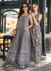 Noor By Saadia Asad Luxury Chikankari Lawn 3 Piece Unstitched Suit NSA26LC D-9