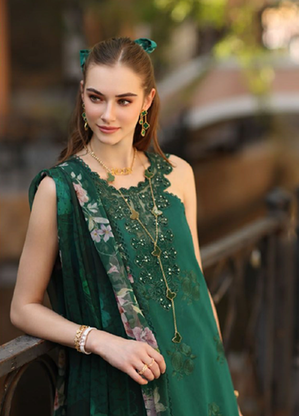 Noor By Saadia Asad Luxury Embroidered Lawn 3 Piece Unstitched Suit NSA26ELP D-2B SAGE GREEN Noor By Saadia Asad Luxury Embroidered Lawn 3 Piece Unstitched Suit NSA26ELP D-2B SAGE GREEN