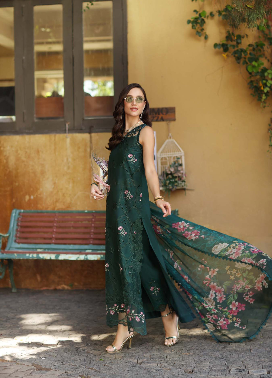 Noor By Saadia Asad Luxury Embroidered Schiffli Laserkari Lawn 3 Piece Unstitched Suit NSA26ELSL D-11 EmeraldJewel Noor By Saadia Asad Luxury Embroidered Schiffli Laserkari Lawn 3 Piece Unstitched Suit NSA26ELSL D-11 EmeraldJewel
