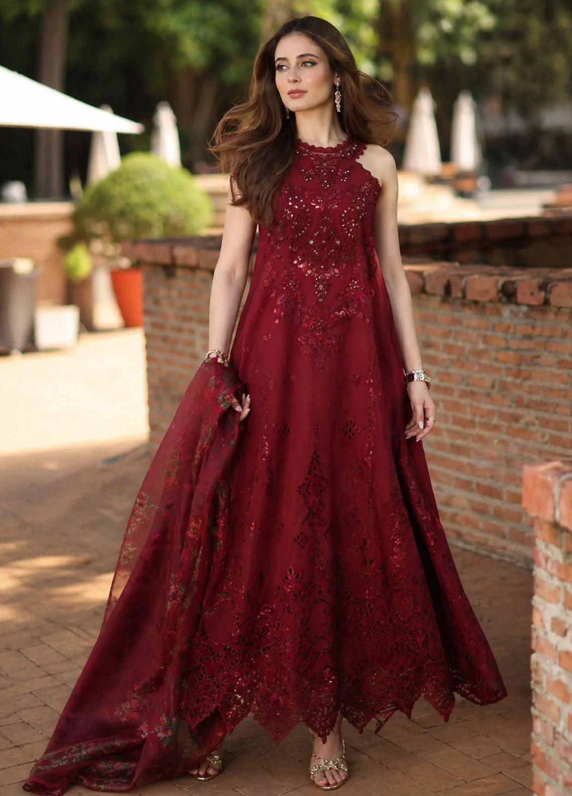 Noor By Saadia Asad Luxury Embroidered Schiffli Laserkari Lawn 3 Piece Unstitched Suit NSA26ELSL D-12 Amalfi Rouge Noor By Saadia Asad Luxury Embroidered Schiffli Laserkari Lawn 3 Piece Unstitched Suit NSA26ELSL D-12 Amalfi Rouge