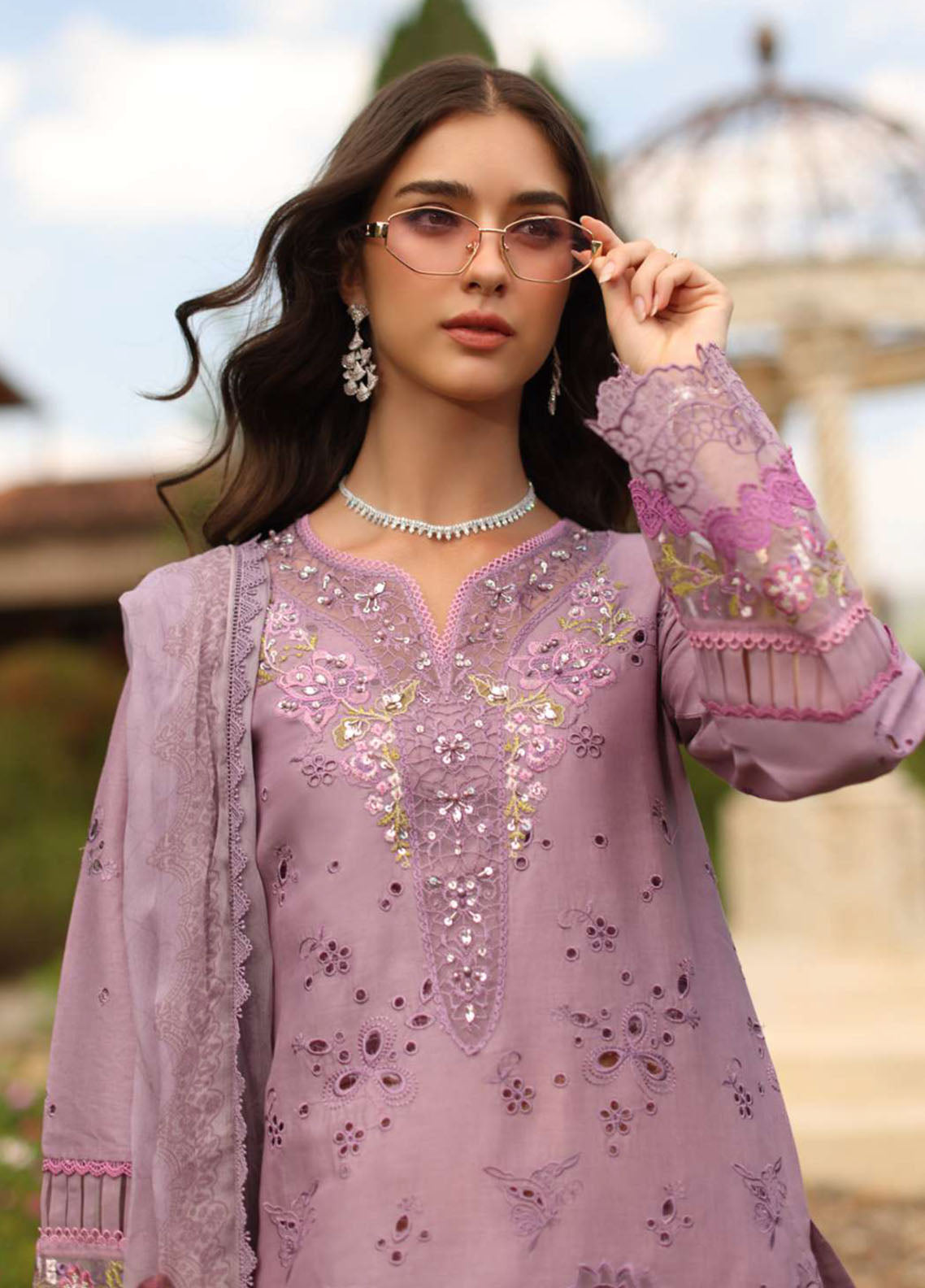Noor By Saadia Asad Luxury Handwork Schiffli Lawn 3 Piece Unstitched Suit NSA26LEHSL D-1B SORINA Noor By Saadia Asad Luxury Handwork Schiffli Lawn 3 Piece Unstitched Suit NSA26LEHSL D-1B SORINA