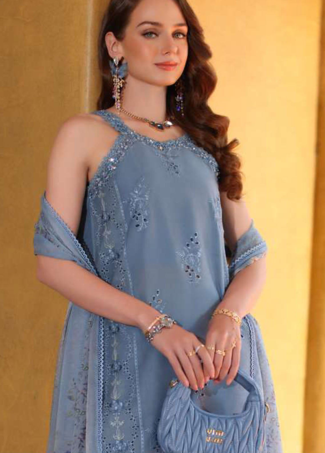 Noor By Saadia Asad Luxury Handwork Schiffli Lawn 3 Piece Unstitched Suit NSA26LEHSL D-3A MIRELLE Noor By Saadia Asad Luxury Handwork Schiffli Lawn 3 Piece Unstitched Suit NSA26LEHSL D-3A MIRELLE