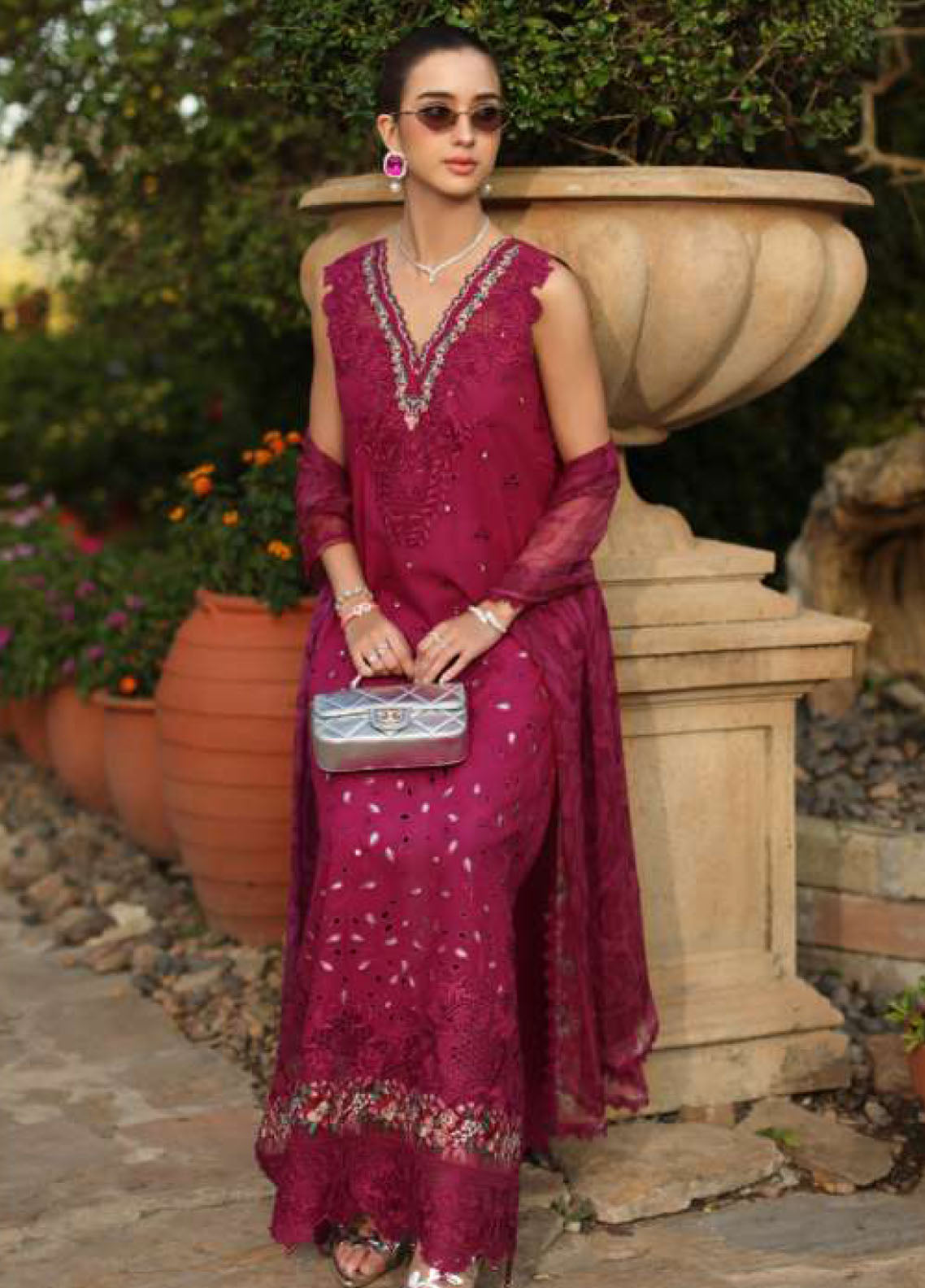 Noor By Saadia Asad Luxury Handwork Schiffli Lawn 3 Piece Unstitched Suit NSA26LEHSL D-6A ZELINA Noor By Saadia Asad Luxury Handwork Schiffli Lawn 3 Piece Unstitched Suit NSA26LEHSL D-6A ZELINA