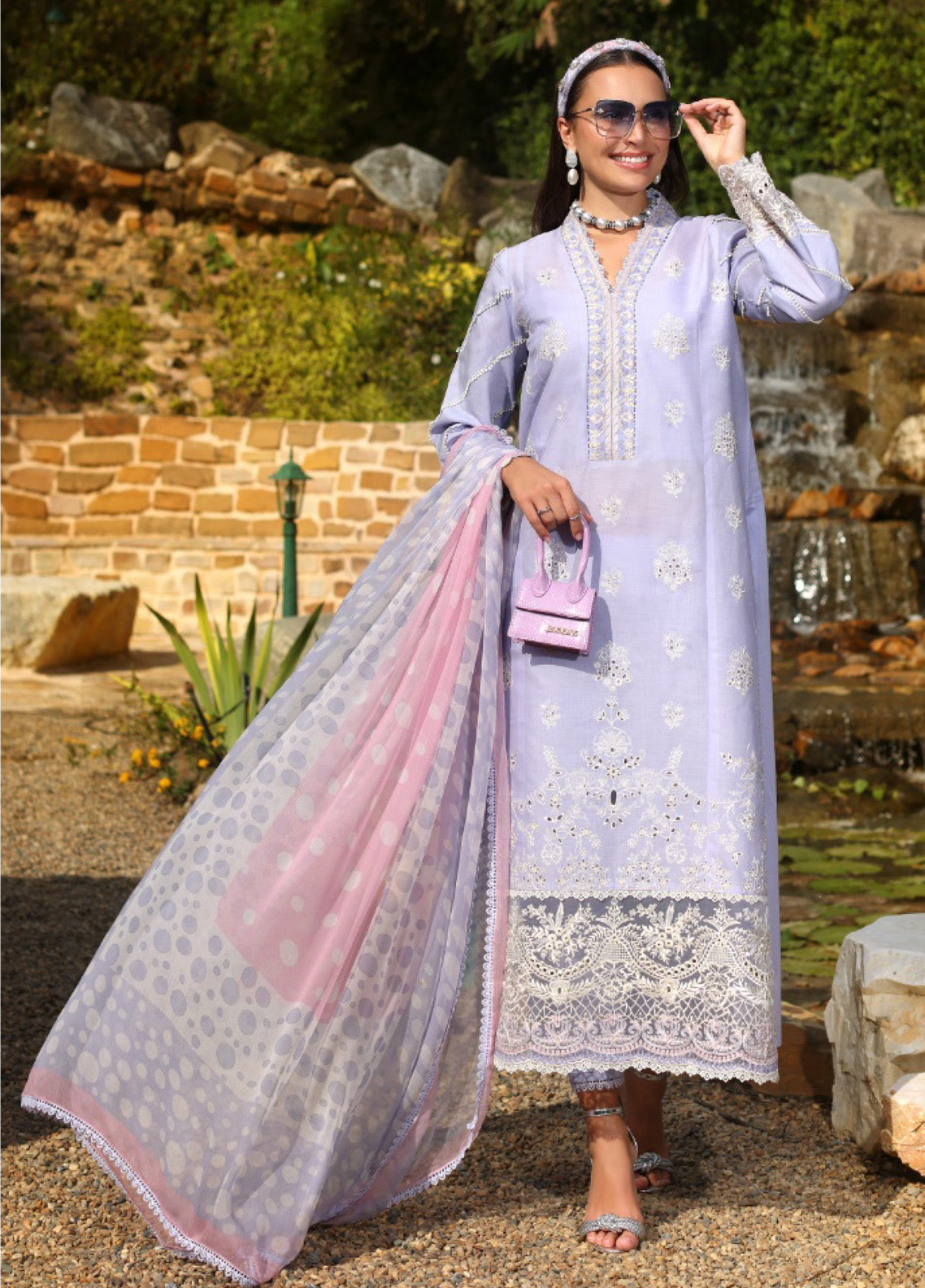 Noor by Saadia Asad Embroidered Lawn Suits Unstitched 3 Piece - SA25EL 3A Noor by Saadia Asad Embroidered Lawn Suits Unstitched 3 Piece - SA25EL 3A