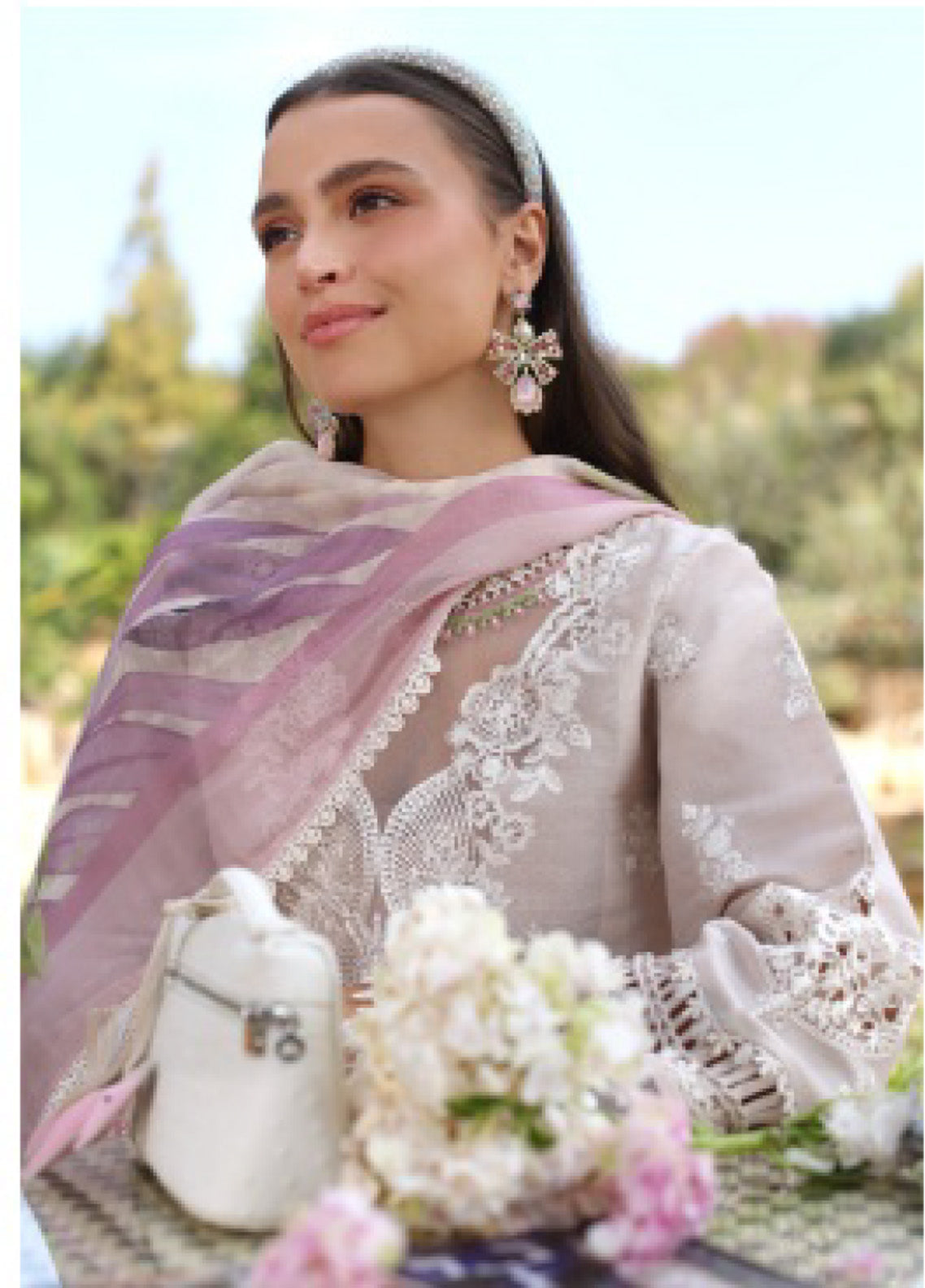 Noor by Saadia Asad Embroidered Lawn Suits Unstitched 3 Piece - SA25EL 4A Noor by Saadia Asad Embroidered Lawn Suits Unstitched 3 Piece - SA25EL 4A