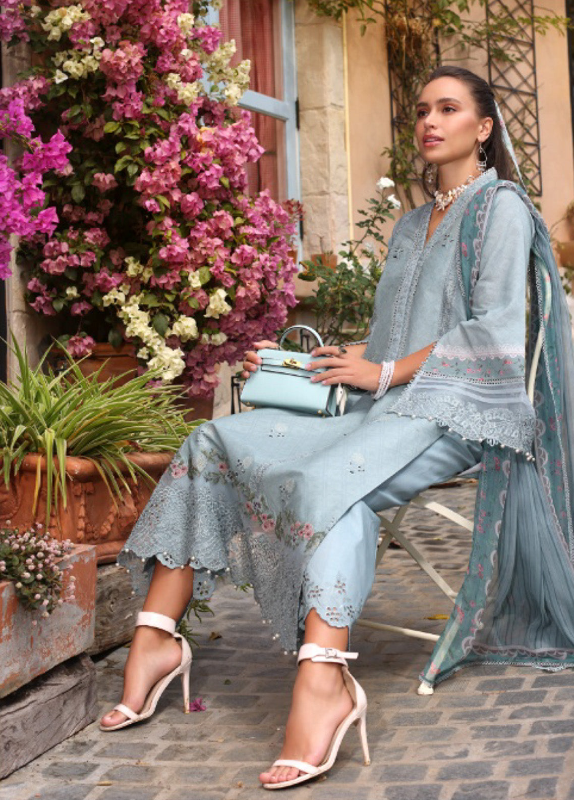 Noor by Saadia Asad Embroidered Lawn Suits Unstitched 3 Piece - SA25EL 5B Noor by Saadia Asad Embroidered Lawn Suits Unstitched 3 Piece - SA25EL 5B