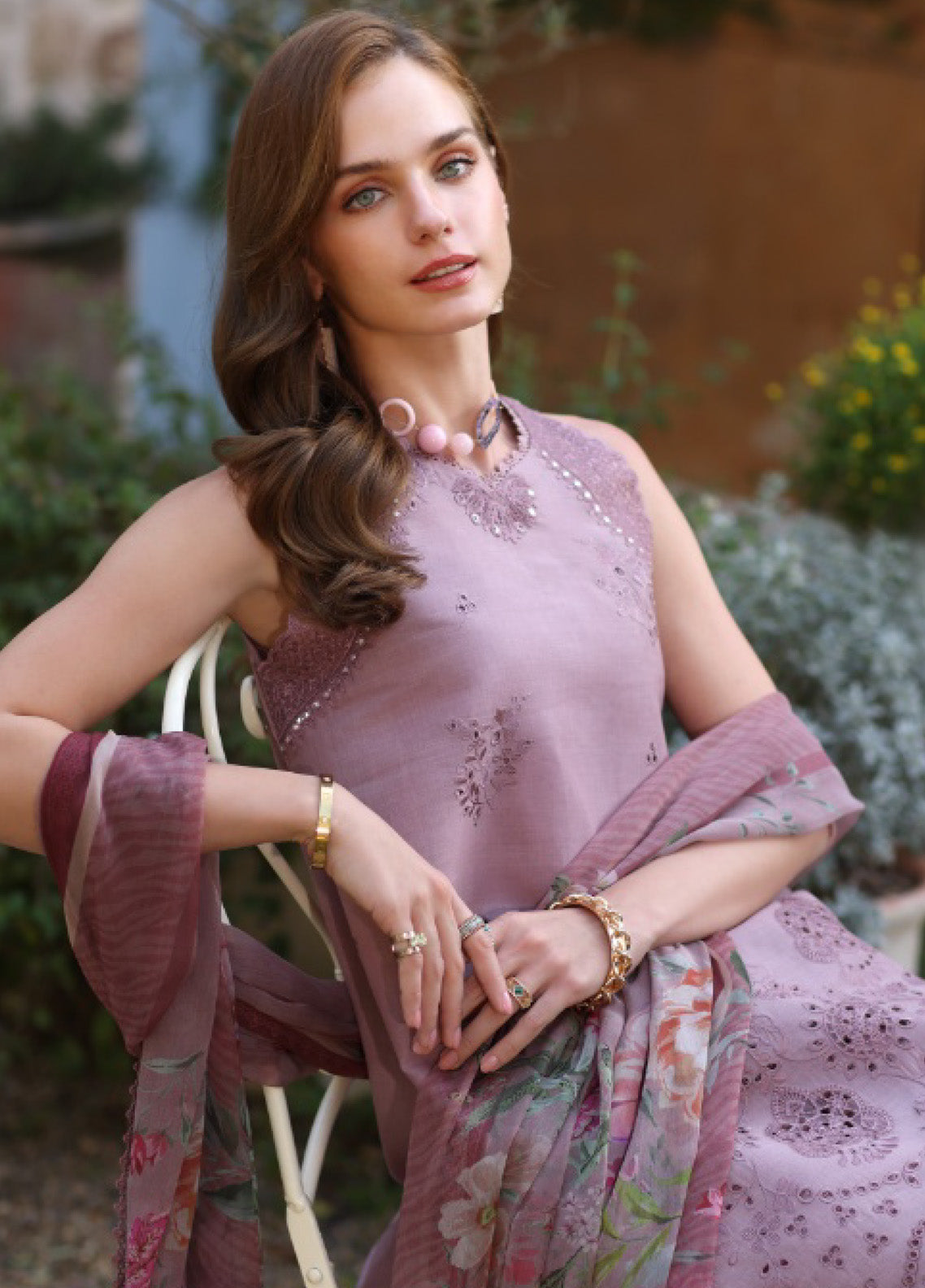 Noor by Saadia Asad Embroidered Lawn Suits Unstitched 3 Piece - SA25EL 8A Noor by Saadia Asad Embroidered Lawn Suits Unstitched 3 Piece - SA25EL 8A