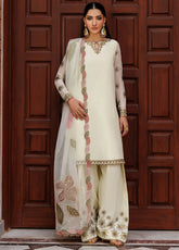 Nourah By Zarif Embroidered Chiffon 3 Piece Unstitched Suit ZF26N D-01 AMANI