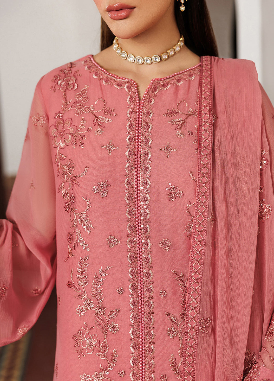 Nourah By Zarif Embroidered Chiffon 3 Piece Unstitched Suit ZF26N D-06 ANGORA Nourah By Zarif Embroidered Chiffon 3 Piece Unstitched Suit ZF26N D-06 ANGORA