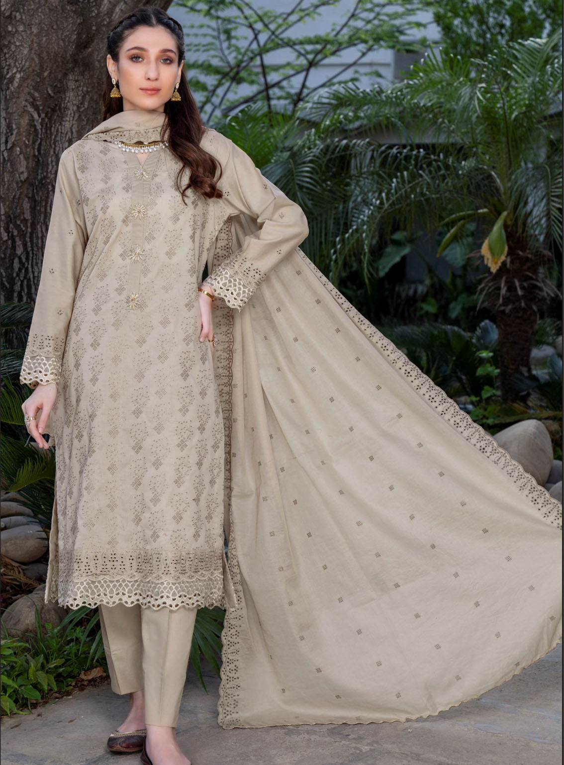 Nova By MR Textile Embroidered Chikankari Lawn Suits Unstitched 3 Piece - MRT24NL 02 Nova By MR Textile Embroidered Chikankari Lawn Suits Unstitched 3 Piece - MRT24NL 02