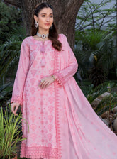Nova By MR Textile Embroidered Chikankari Lawn Suits Unstitched 3 Piece - MRT24NL 03