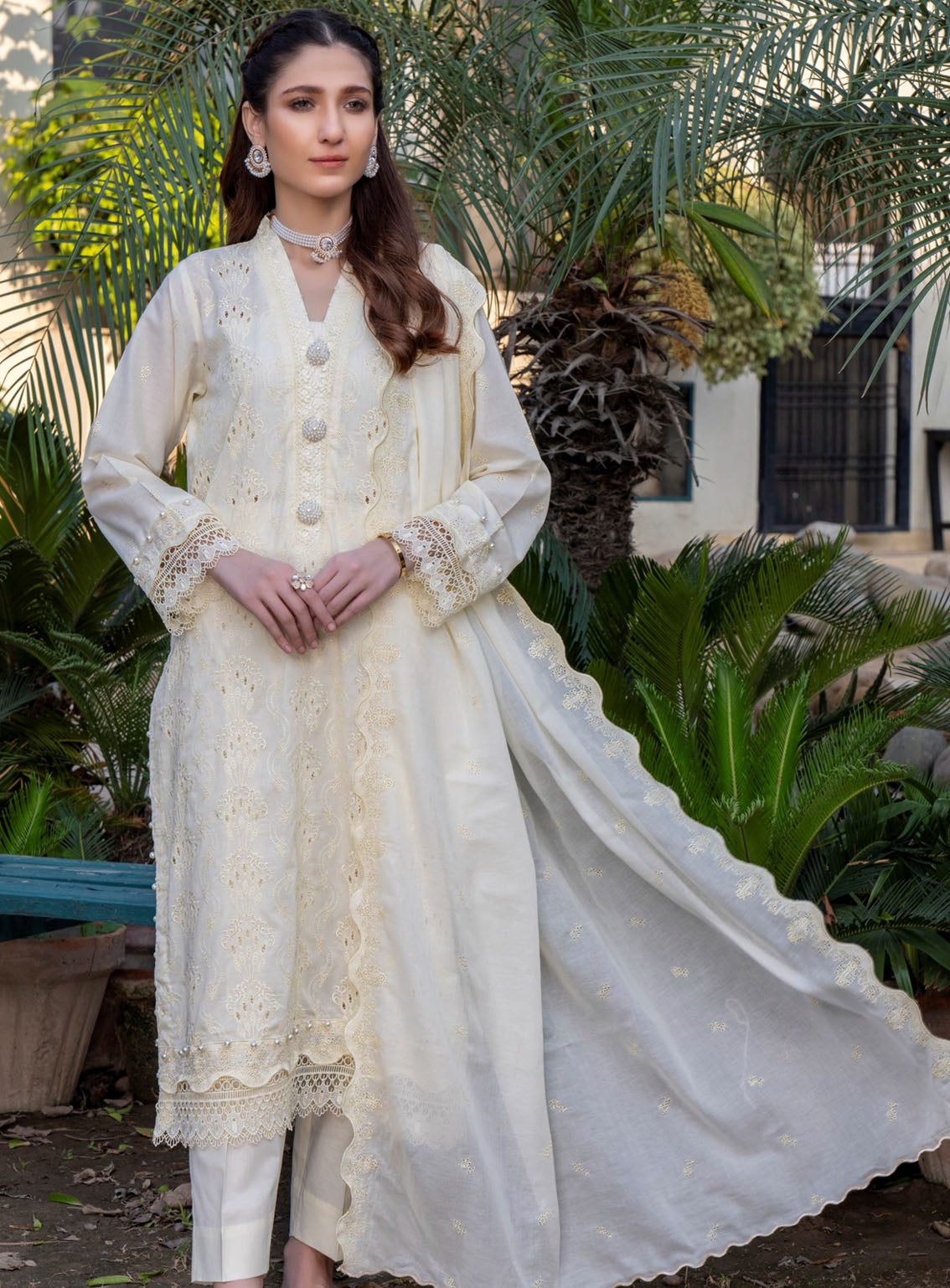 Nova By MR Textile Embroidered Chikankari Lawn Suits Unstitched 3 Piece - MRT24NL 06 Nova By MR Textile Embroidered Chikankari Lawn Suits Unstitched 3 Piece - MRT24NL 06