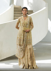 Nur By Sobia Nazir Festive Embroidered Net 3 Piece Unstitched Suit SN26NF D-1