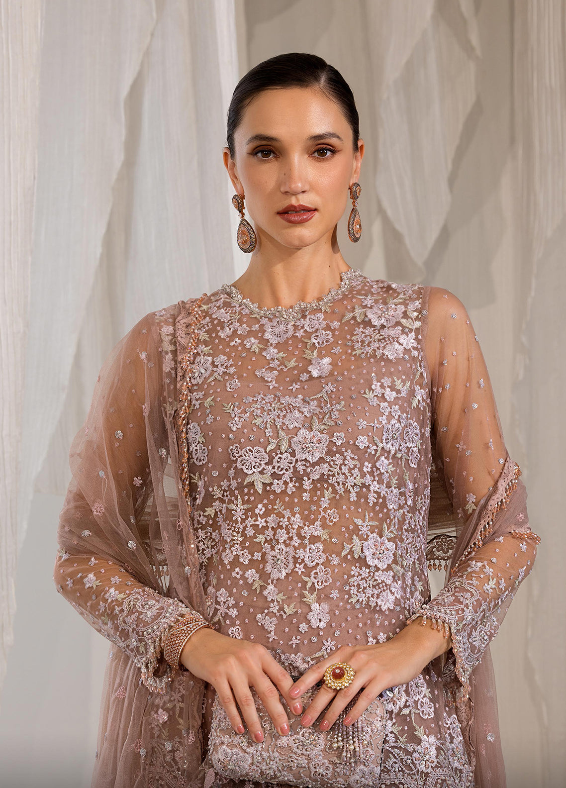 Nur By Sobia Nazir Festive Embroidered Net 3 Piece Unstitched Suit SN26NF D-4 Nur By Sobia Nazir Festive Embroidered Net 3 Piece Unstitched Suit SN26NF D-4