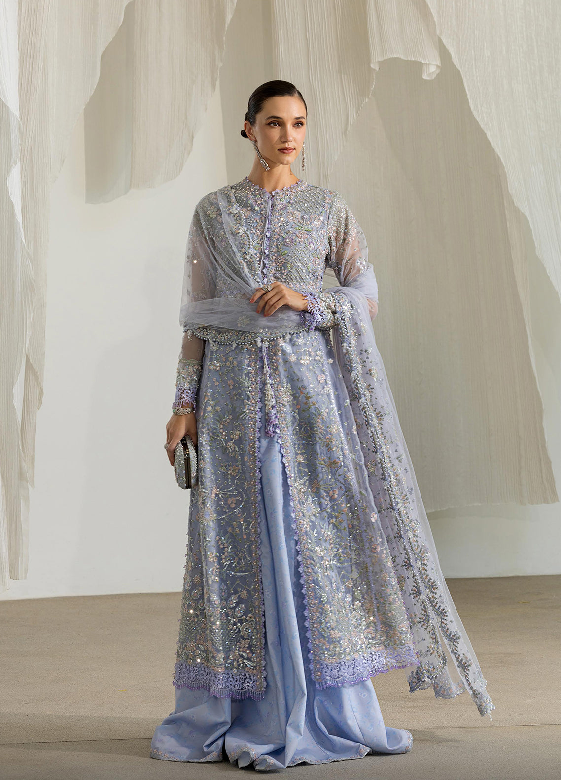 Nur By Sobia Nazir Festive Embroidered Organza 3 Piece Unstitched Suit SN26NF D-2 Nur By Sobia Nazir Festive Embroidered Organza 3 Piece Unstitched Suit SN26NF D-2