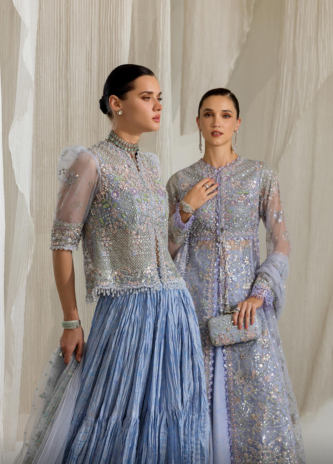 Nur By Sobia Nazir Festive Embroidered Organza 3 Piece Unstitched Suit SN26NF D-2 Nur By Sobia Nazir Festive Embroidered Organza 3 Piece Unstitched Suit SN26NF D-2