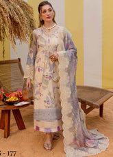 Nureh Embroidered Lawn Doriya Suits Unstitched 3 Piece - NU25GL NSG-177