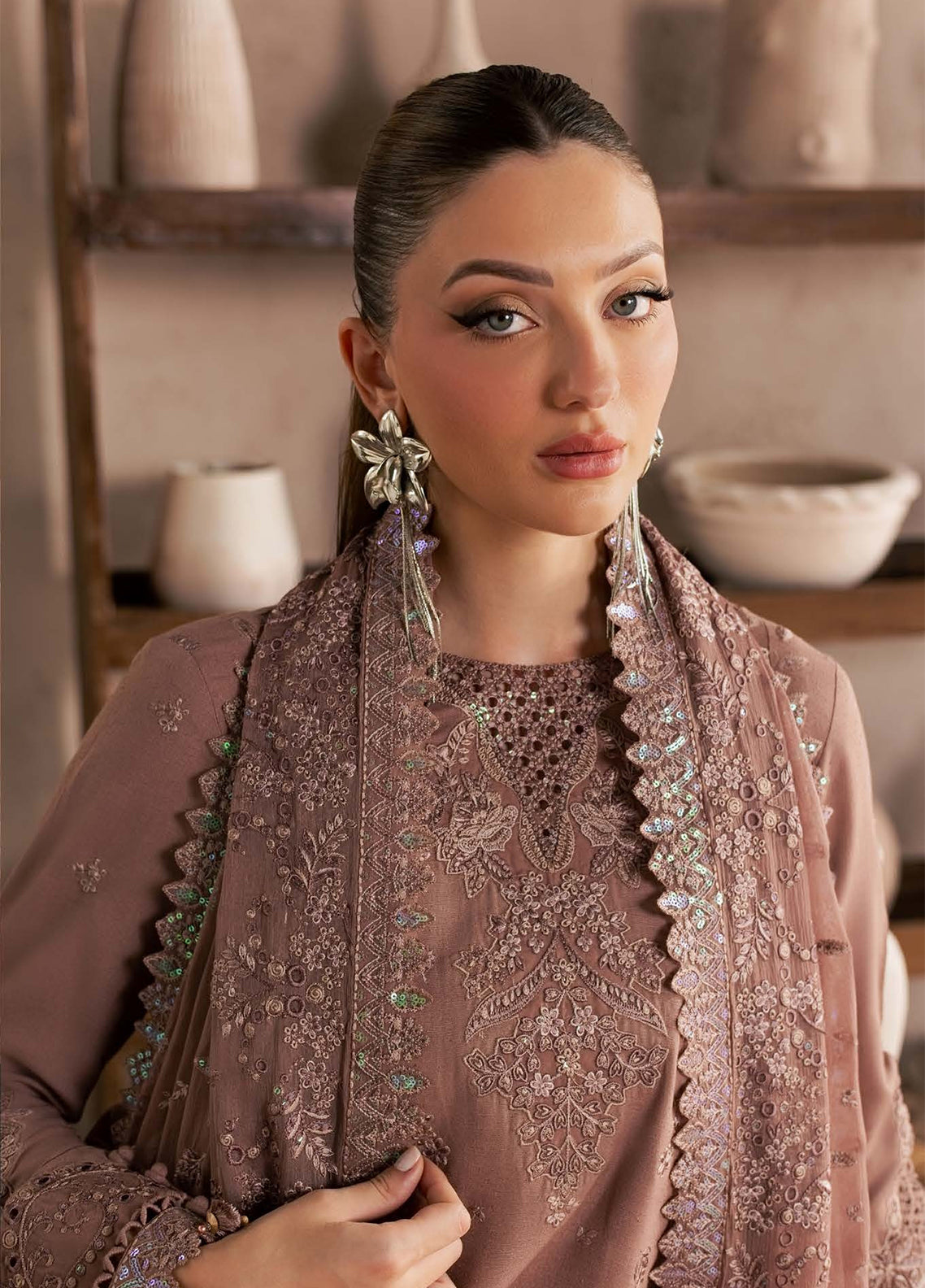 Nureh Exclusive Embroidered Karandi 3 Piece Unstitched Suit NU26EEK D-NEK-273 Nureh Exclusive Embroidered Karandi 3 Piece Unstitched Suit NU26EEK D-NEK-273