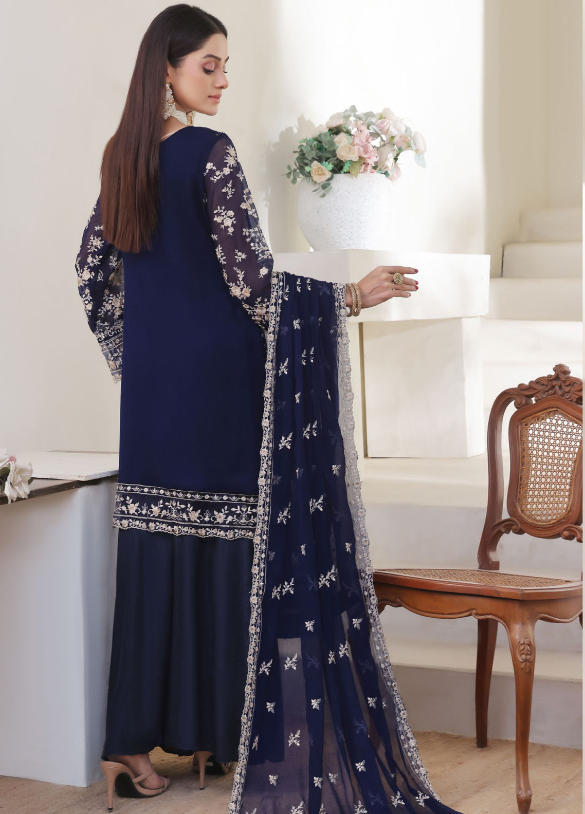 Nurin by Soghat Creation Embroidered Chiffon Suits Unstitched 3 Piece - SC25NC 07 Nurin by Soghat Creation Embroidered Chiffon Suits Unstitched 3 Piece - SC25NC 07