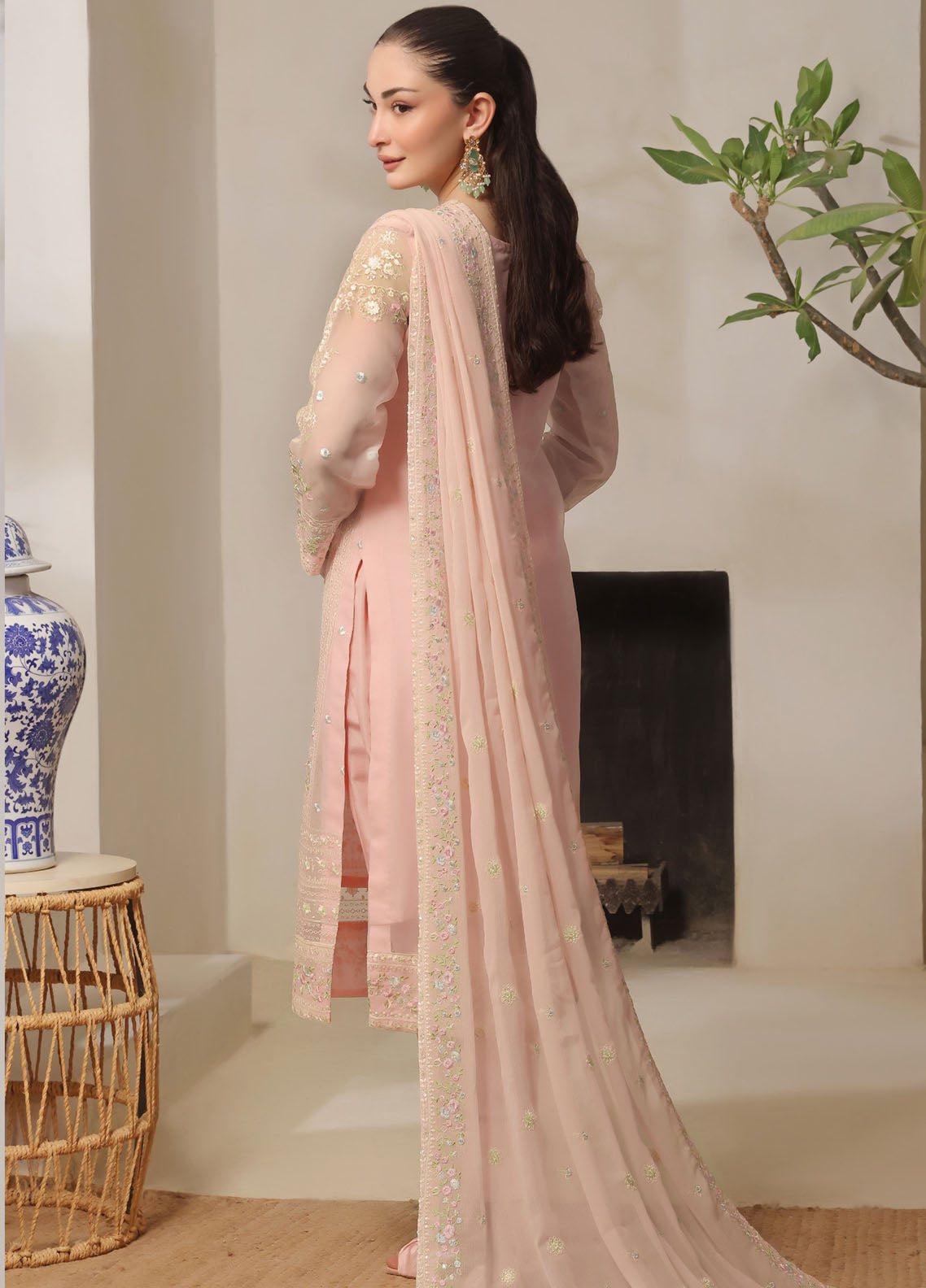 Nurin by Soghat Creation Embroidered Chiffon Suits Unstitched 3 Piece - SC25NC 09 Nurin by Soghat Creation Embroidered Chiffon Suits Unstitched 3 Piece - SC25NC 09