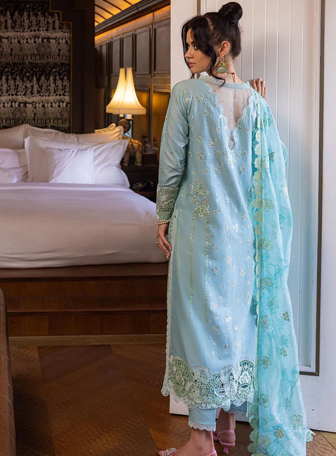 Orient Express By Mushq Embroidered Lawn Suits Unstitched 3 Piece - MQ24OE 02 REVE Orient Express By Mushq Embroidered Lawn Suits Unstitched 3 Piece - MQ24OE 02 REVE