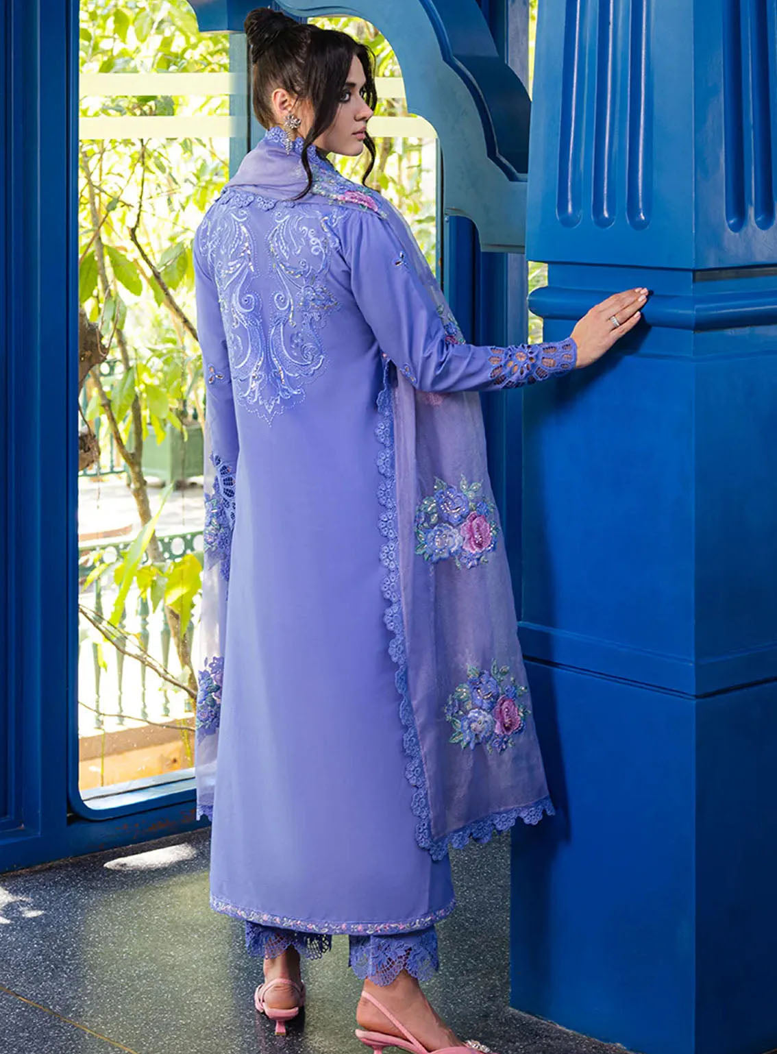 Orient Express By Mushq Embroidered Lawn Suits Unstitched 3 Piece - MQ24OE 03 CHARME Orient Express By Mushq Embroidered Lawn Suits Unstitched 3 Piece - MQ24OE 03 CHARME