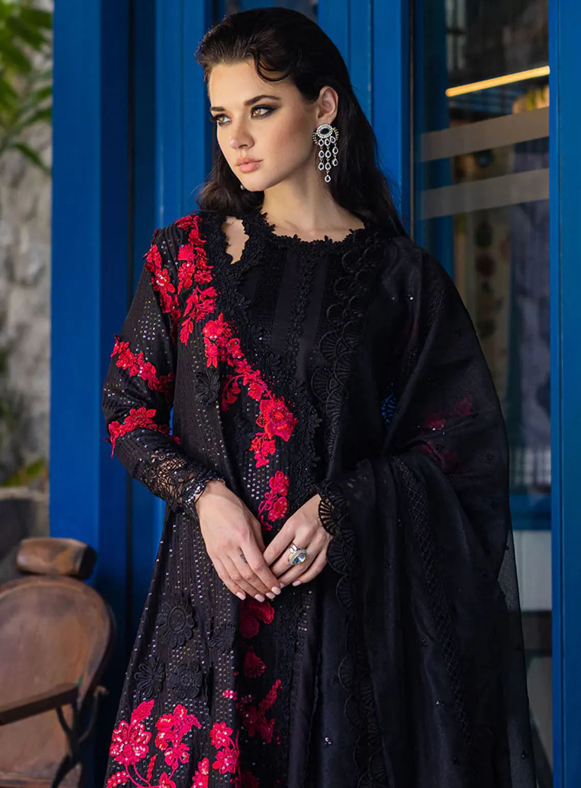 Orient Express By Mushq Embroidered Lawn Suits Unstitched 3 Piece - MQ24OE 04 EXOTICA Orient Express By Mushq Embroidered Lawn Suits Unstitched 3 Piece - MQ24OE 04 EXOTICA