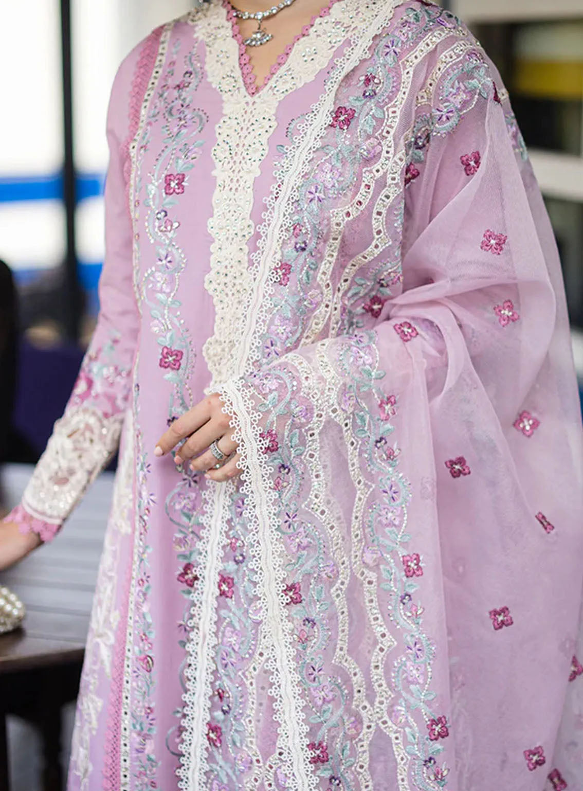 Orient Express By Mushq Embroidered Lawn Suits Unstitched 3 Piece - MQ24OE 06 RAFFINE Orient Express By Mushq Embroidered Lawn Suits Unstitched 3 Piece - MQ24OE 06 RAFFINE
