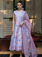Orient Express By Mushq Embroidered Lawn Suits Unstitched 3 Piece - MQ24OE 08 SOLEIL
