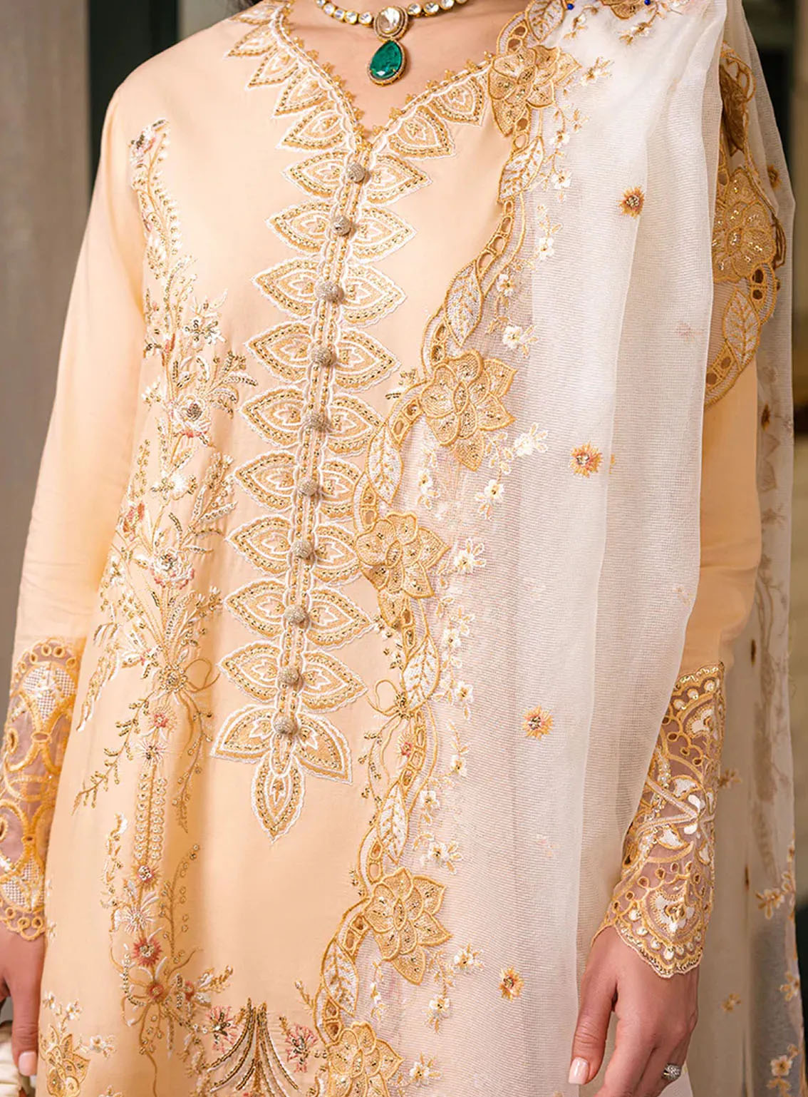 Orient Express By Mushq Embroidered Lawn Suits Unstitched 3 Piece - MQ24OE 10 ODYSSEY Orient Express By Mushq Embroidered Lawn Suits Unstitched 3 Piece - MQ24OE 10 ODYSSEY