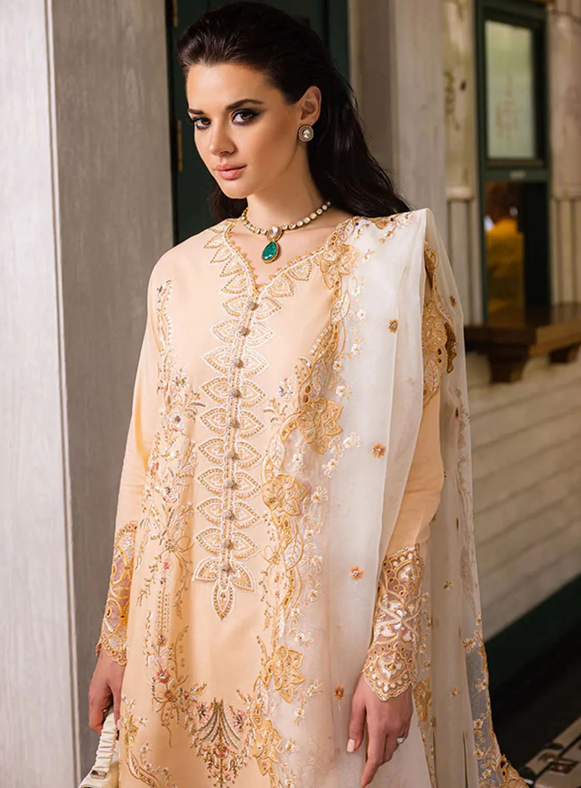 Orient Express By Mushq Embroidered Lawn Suits Unstitched 3 Piece - MQ24OE 10 ODYSSEY Orient Express By Mushq Embroidered Lawn Suits Unstitched 3 Piece - MQ24OE 10 ODYSSEY