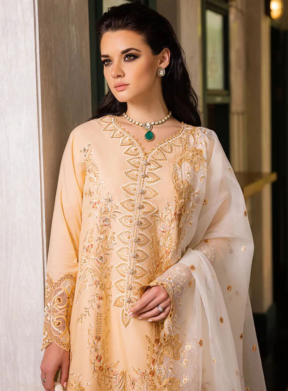 Orient Express By Mushq Embroidered Lawn Suits Unstitched 3 Piece - MQ24OE 10 ODYSSEY Orient Express By Mushq Embroidered Lawn Suits Unstitched 3 Piece - MQ24OE 10 ODYSSEY