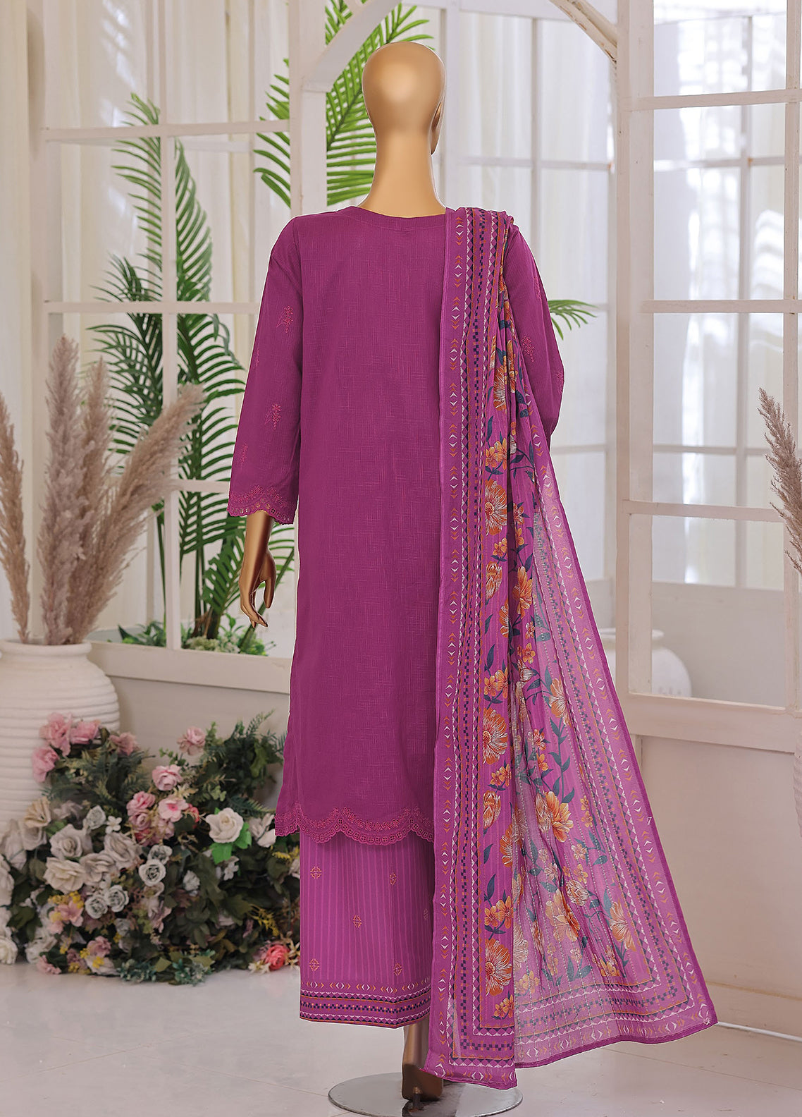 Oriental By HZ Textile Printkari Embroidered Lawn 3 Piece Unstitched Suit HZ26OPEV2 D-OPS-04 Oriental By HZ Textile Printkari Embroidered Lawn 3 Piece Unstitched Suit HZ26OPEV2 D-OPS-04