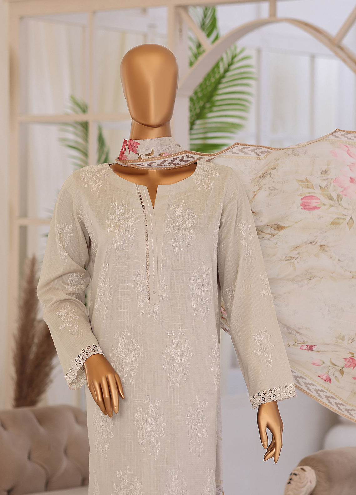 Oriental By HZ Textile Printkari Embroidered Lawn 3 Piece Unstitched Suit HZ26OPEV2 D-OPS-07 Oriental By HZ Textile Printkari Embroidered Lawn 3 Piece Unstitched Suit HZ26OPEV2 D-OPS-07