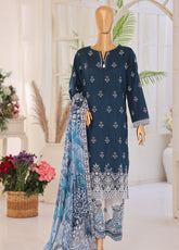 Oriental By HZ Textile Printkari Embroidered Lawn 3 Piece Unstitched Suit HZ26OPEV2 D-OPS-09
