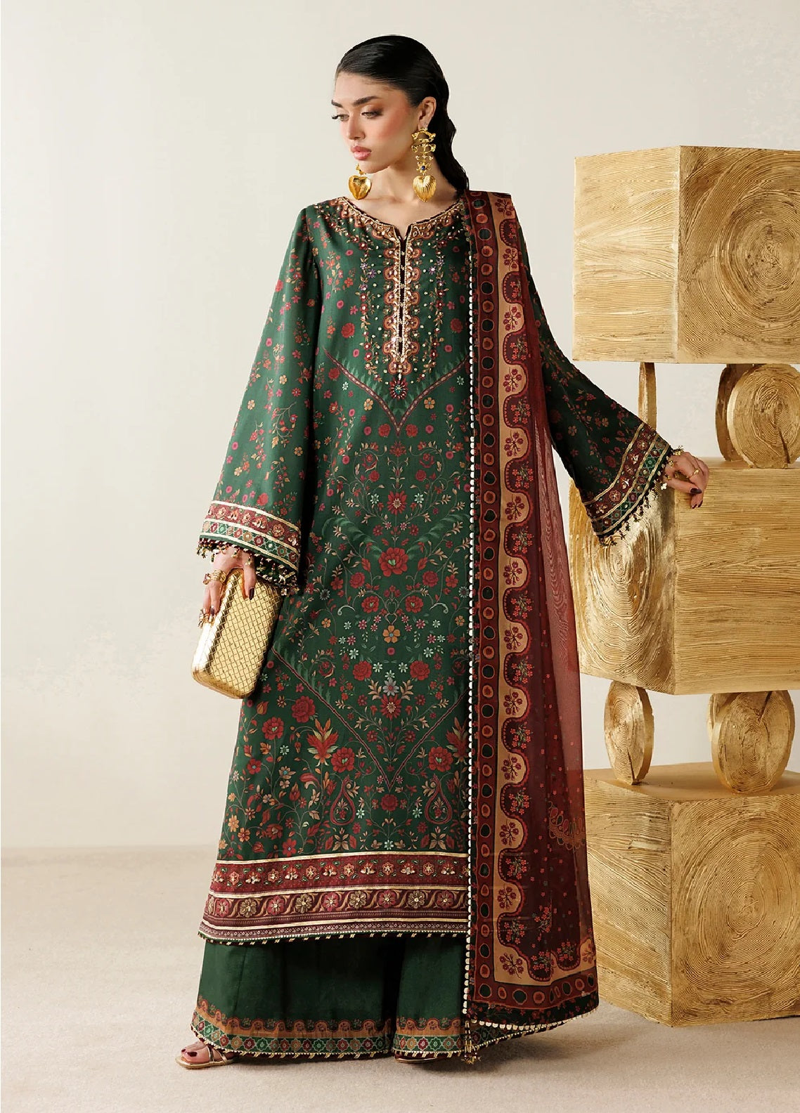 Orlina By Jazmin Handwork Embroidered Raw Silk 3 Piece Unstitched Suit JZ26ORSE D-OR-01 Orlina By Jazmin Handwork Embroidered Raw Silk 3 Piece Unstitched Suit JZ26ORSE D-OR-01