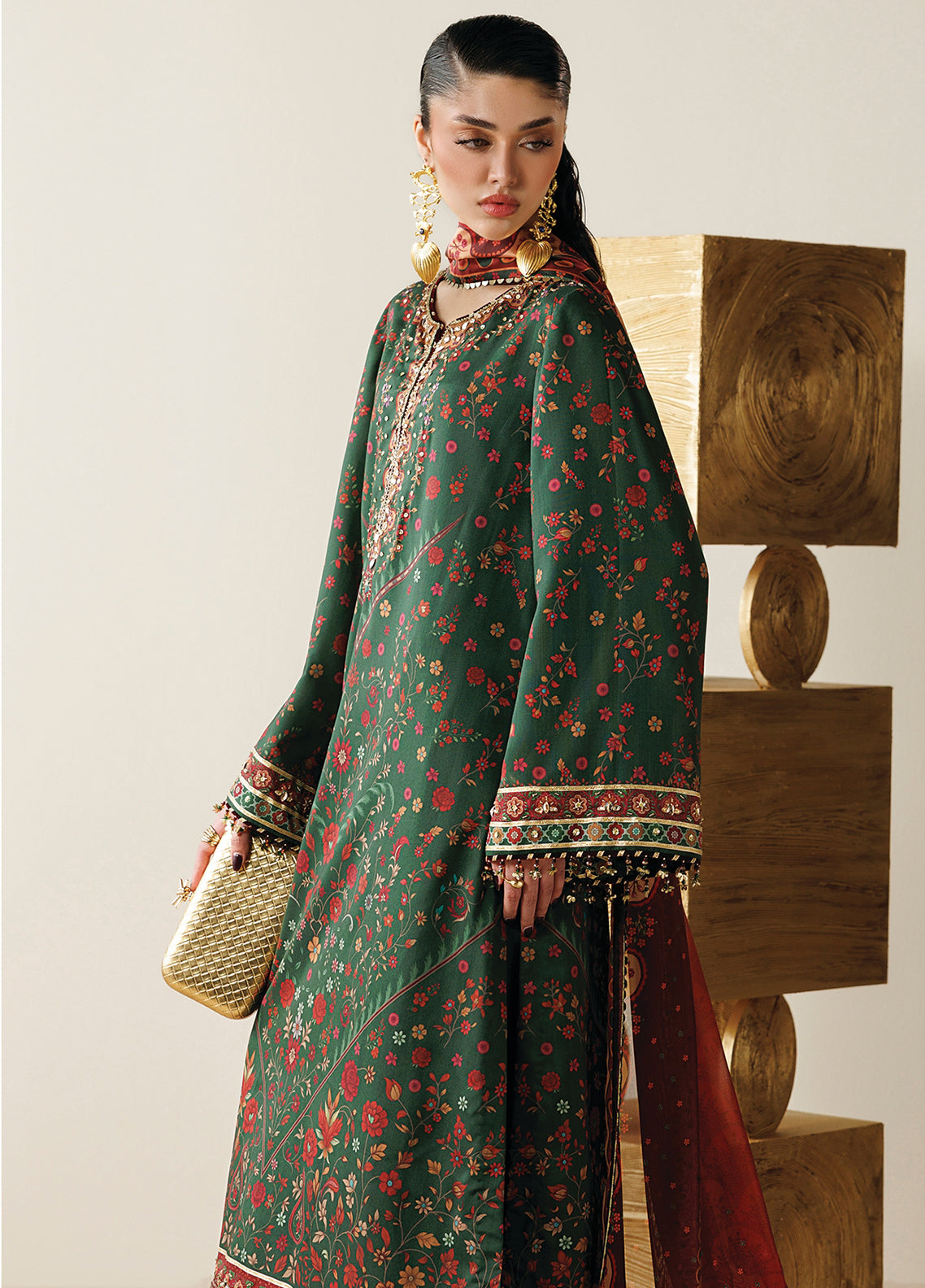 Orlina By Jazmin Handwork Embroidered Raw Silk 3 Piece Unstitched Suit JZ26ORSE D-OR-01 Orlina By Jazmin Handwork Embroidered Raw Silk 3 Piece Unstitched Suit JZ26ORSE D-OR-01