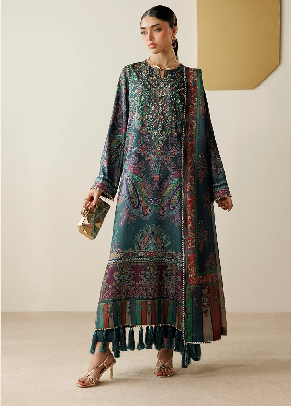 Orlina By Jazmin Handwork Embroidered Raw Silk 3 Piece Unstitched Suit JZ26ORSE D-OR-07 Orlina By Jazmin Handwork Embroidered Raw Silk 3 Piece Unstitched Suit JZ26ORSE D-OR-07