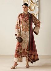 Orlina By Jazmin Handwork Embroidered Raw Silk 3 Piece Unstitched Suit JZ26ORSE D-OR-08