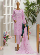 D#50 HZ Premium Dhagakari Lawn Thread Emb Dupatta Collection 923