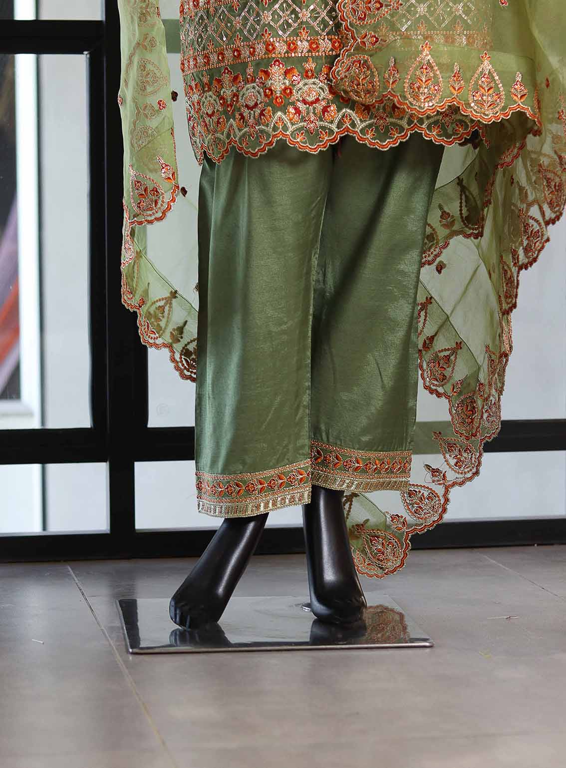 Paisley Khombi Embroidered Raw Silk Suits Stitched 3 Piece - KB25FP 004 ANGOORI Paisley Khombi Embroidered Raw Silk Suits Stitched 3 Piece - KB25FP 004 ANGOORI