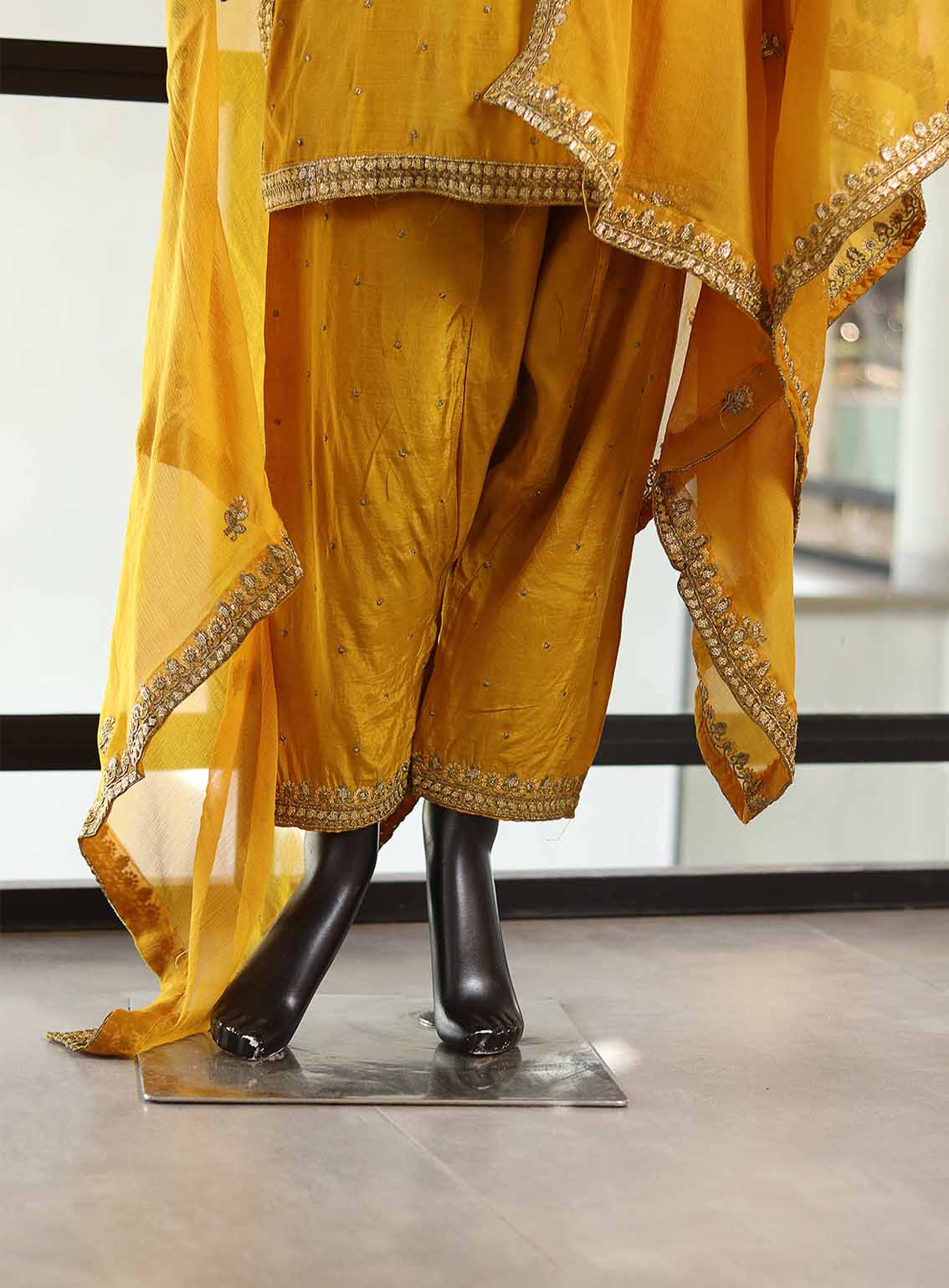 Paisley Khombi Embroidered Raw Silk Suits Stitched 3 Piece - KB25FP 168 MUSTARD Paisley Khombi Embroidered Raw Silk Suits Stitched 3 Piece - KB25FP 168 MUSTARD